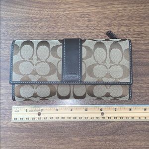 Coach checkbook wallet